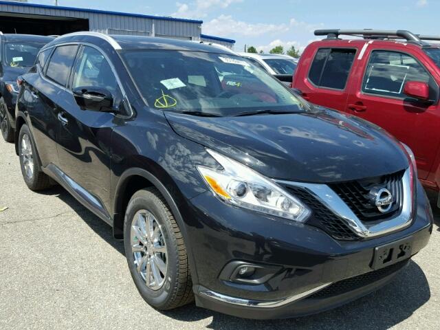 5N1AZ2MH5HN139329 - 2017 NISSAN MURANO BLACK photo 1