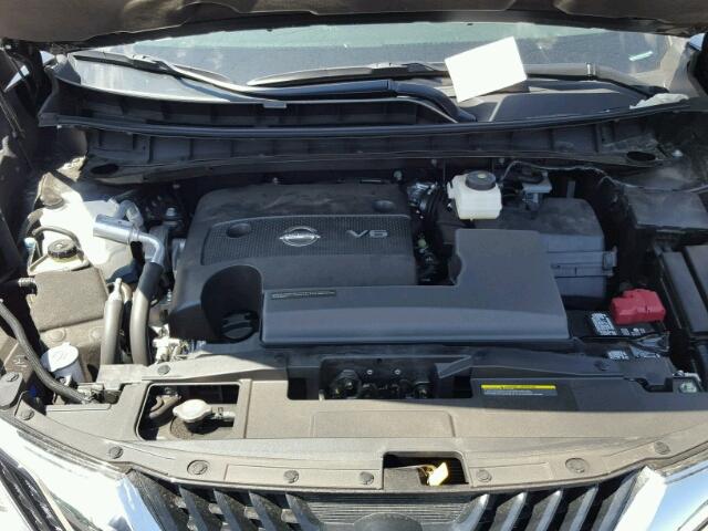 5N1AZ2MH5HN139329 - 2017 NISSAN MURANO BLACK photo 7