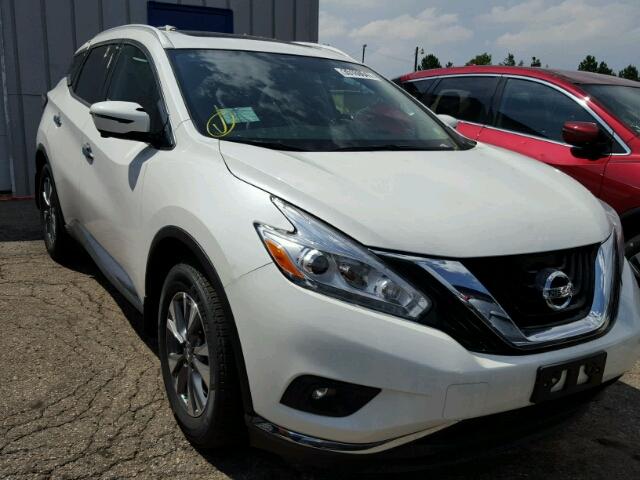 5N1AZ2MH0HN144471 - 2017 NISSAN MURANO WHITE photo 1