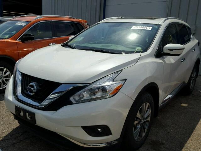 5N1AZ2MH0HN144471 - 2017 NISSAN MURANO WHITE photo 2