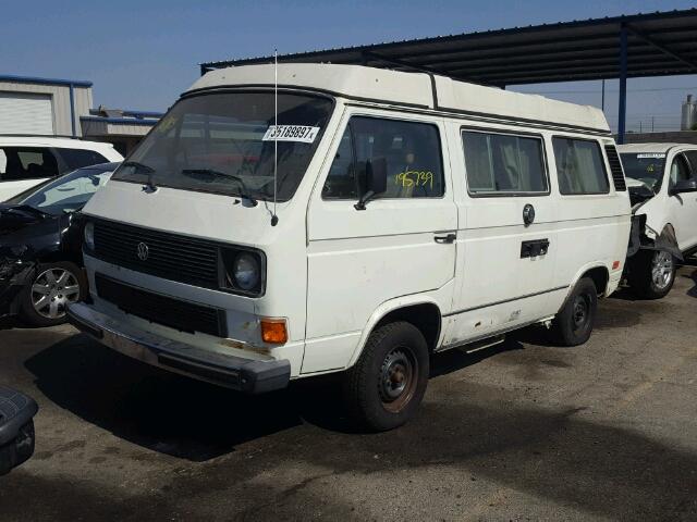 WV2ZB025XFH072054 - 1985 VOLKSWAGEN VANAGON CA WHITE photo 2