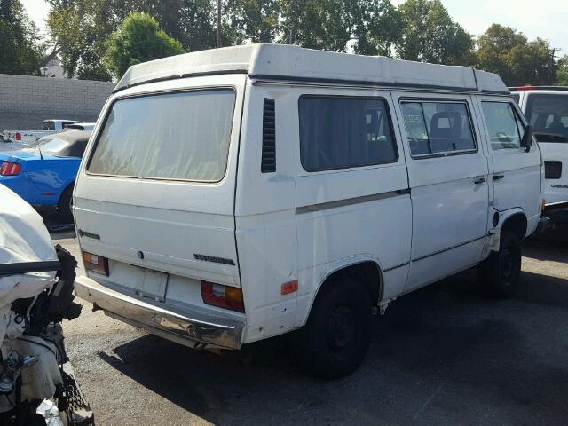 WV2ZB025XFH072054 - 1985 VOLKSWAGEN VANAGON CA WHITE photo 4