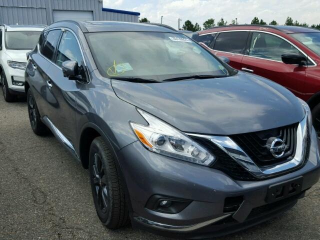 5N1AZ2MH2HN152927 - 2017 NISSAN MURANO CHARCOAL photo 1