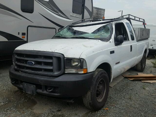 1FTNX20P14EA14928 - 2004 FORD F250 SUPER WHITE photo 2