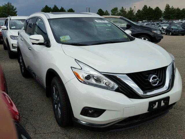 5N1AZ2MH7HN153524 - 2017 NISSAN MURANO WHITE photo 1