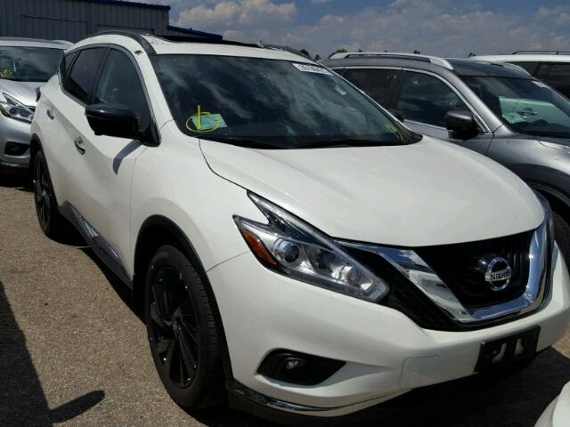 5N1AZ2MH8HN154181 - 2017 NISSAN MURANO WHITE photo 1