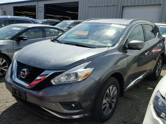 5N1AZ2MH0HN157043 - 2017 NISSAN MURANO CHARCOAL photo 2