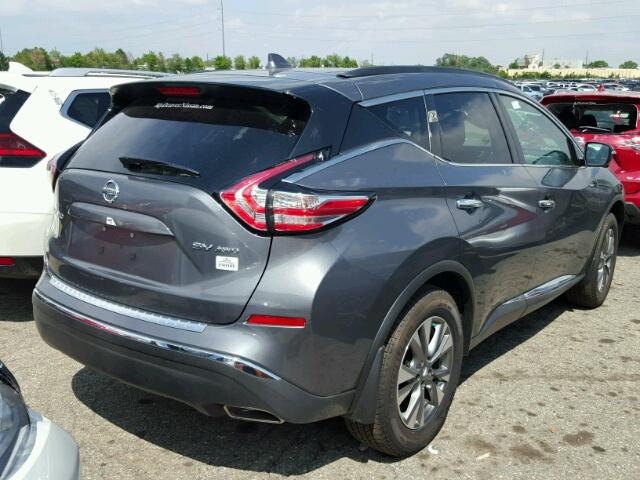 5N1AZ2MH0HN157043 - 2017 NISSAN MURANO CHARCOAL photo 4