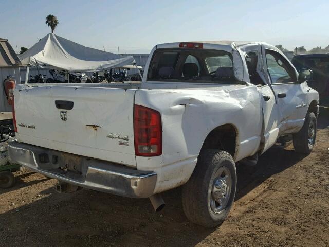 3D7KS28C95G774365 - 2005 DODGE RAM 2500 S WHITE photo 4