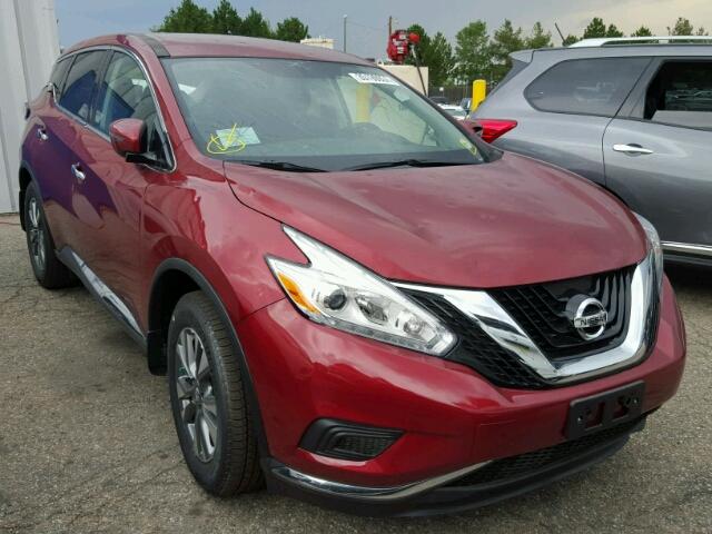 5N1AZ2MH2HN158274 - 2017 NISSAN MURANO RED photo 1