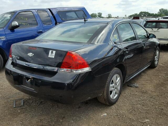 2G1WB57KX91142634 - 2009 CHEVROLET IMPALA LS BLACK photo 4