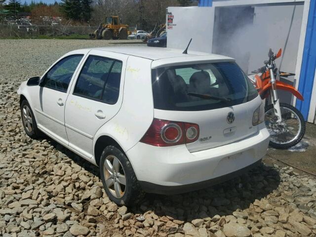 9BWEL41J094013774 - 2009 VOLKSWAGEN CITY GOLF WHITE photo 3