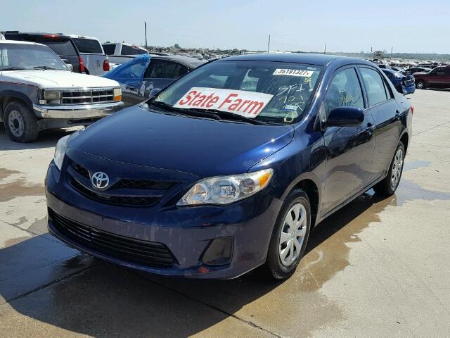 5YFBU4EE0CP038802 - 2012 TOYOTA COROLLA BA BLUE photo 2