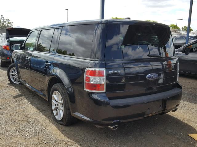 2FMGK5B82EBD35626 - 2014 FORD FLEX SE BLACK photo 3