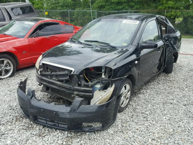 KL1TD56677B076461 - 2007 CHEVROLET AVEO BASE Noir photo 2
