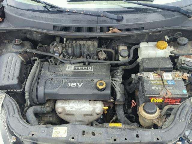 KL1TD56677B076461 - 2007 CHEVROLET AVEO BASE Noir photo 7