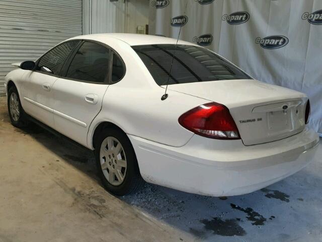 1FAFP53U27A139042 - 2007 FORD TAURUS SE WHITE photo 3