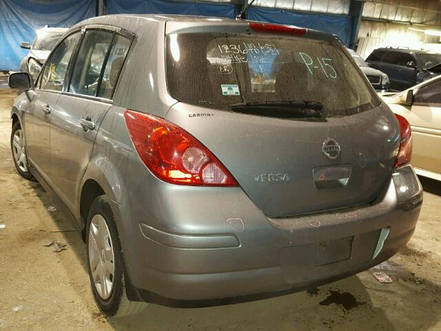 3N1BC1CP8CK259642 - 2012 NISSAN VERSA S SILVER photo 3