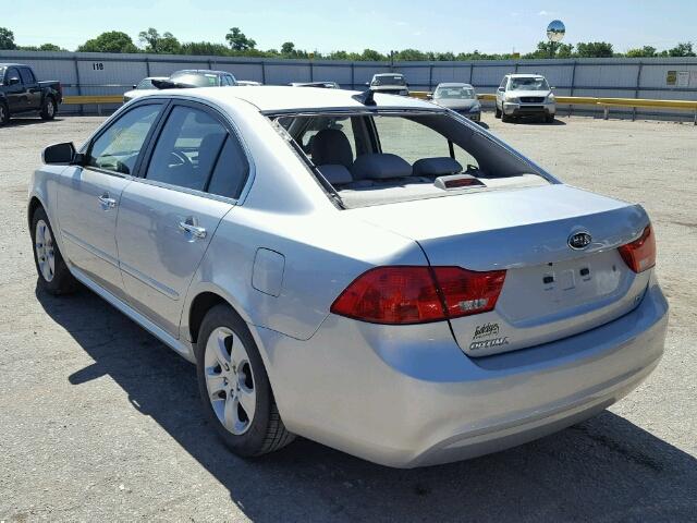 KNAGE228095295869 - 2009 KIA OPTIMA LX SILVER photo 3