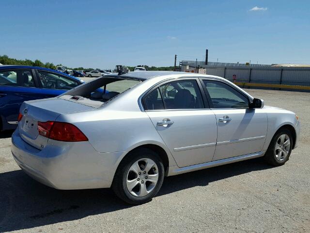 KNAGE228095295869 - 2009 KIA OPTIMA LX SILVER photo 4