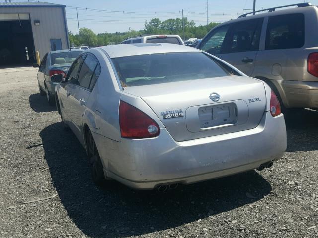 1N4BA41E84C850332 - 2004 NISSAN MAXIMA SE GRAY photo 3