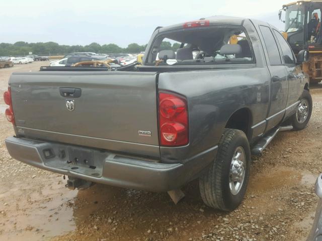 3D7KR28A98G105589 - 2008 DODGE RAM 2500 S GRAY photo 4