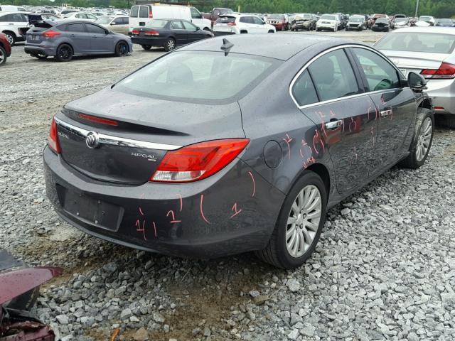 W04GN5EC7B1133250 - 2011 BUICK REGAL CXL GRAY photo 4