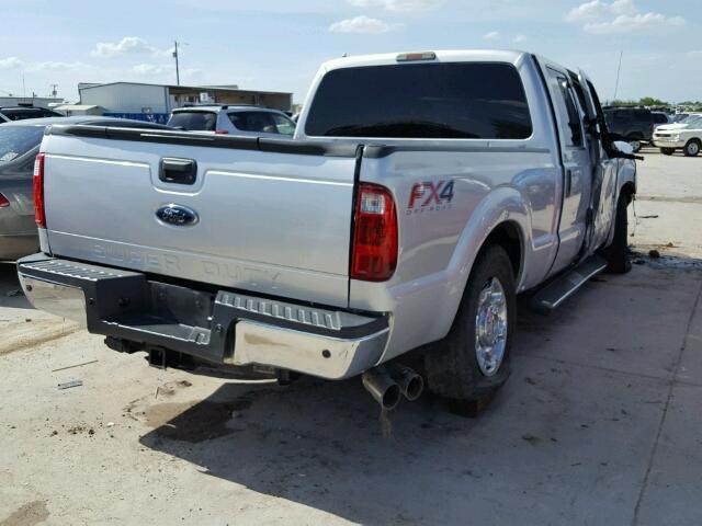 1FT7W2BTXEEA03269 - 2014 FORD F250 SUPER SILVER photo 4