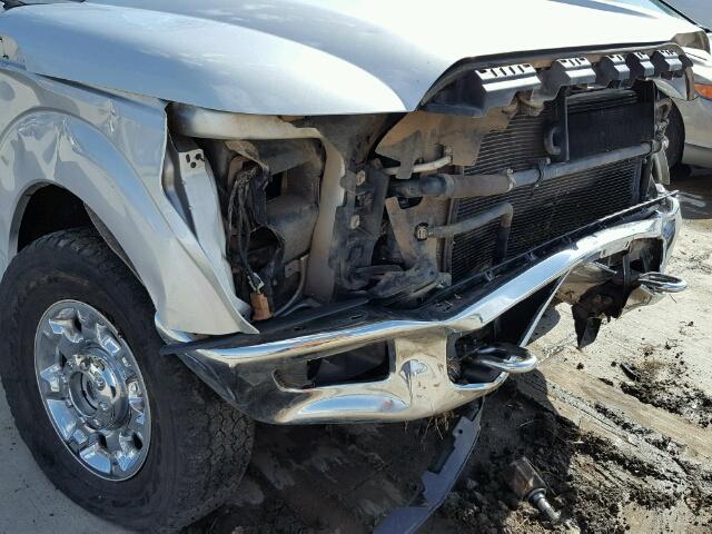 1FT7W2BTXEEA03269 - 2014 FORD F250 SUPER SILVER photo 9