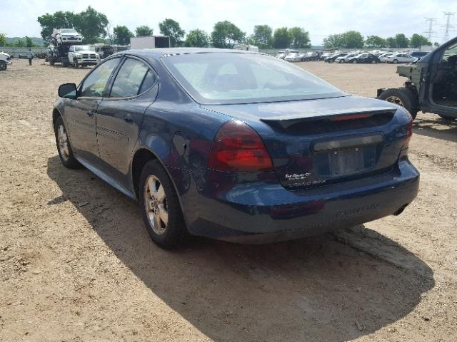 2G2WP522251354586 - 2005 PONTIAC GRAND PRIX BLUE photo 3