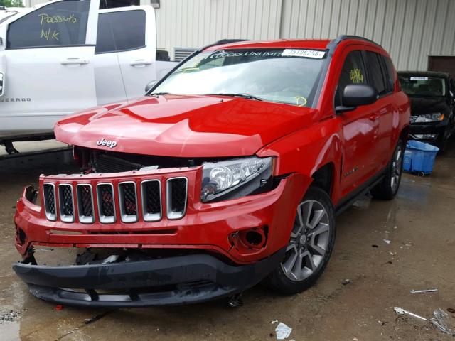 1C4NJCBA9GD775247 - 2016 JEEP COMPASS SP RED photo 2