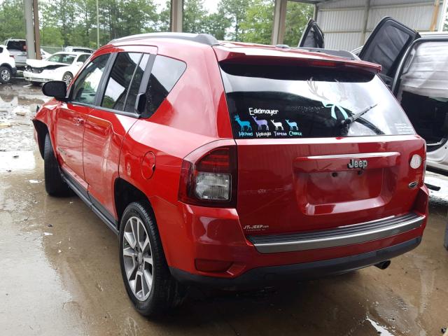 1C4NJCBA9GD775247 - 2016 JEEP COMPASS SP RED photo 3