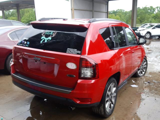 1C4NJCBA9GD775247 - 2016 JEEP COMPASS SP RED photo 4