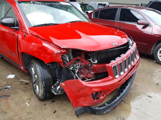 1C4NJCBA9GD775247 - 2016 JEEP COMPASS SP RED photo 9
