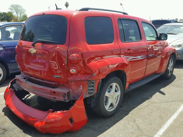 3GNBAAFW6BS566545 - 2011 CHEVROLET HHR LS RED photo 4