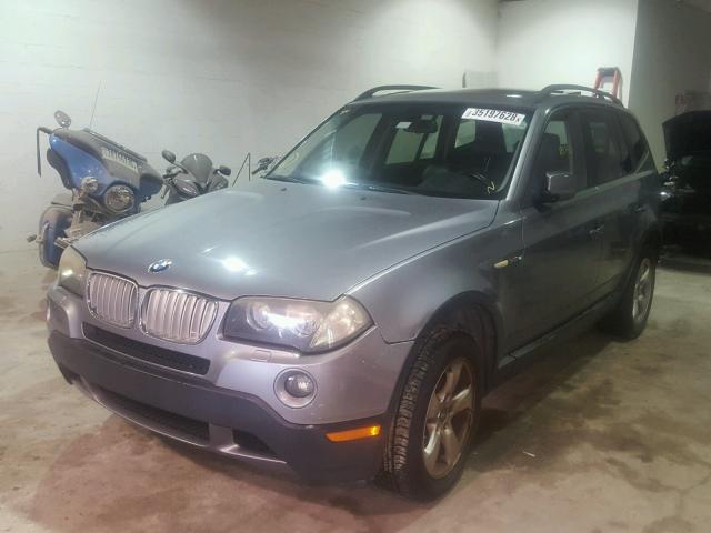 WBXPC93467WF29989 - 2007 BMW X3 3.0SI GRAY photo 2