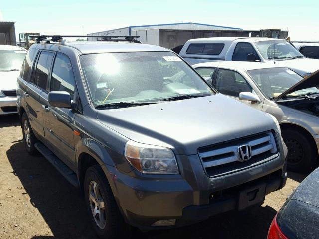 2HKYF18467H533918 - 2007 HONDA PILOT EX GRAY photo 1