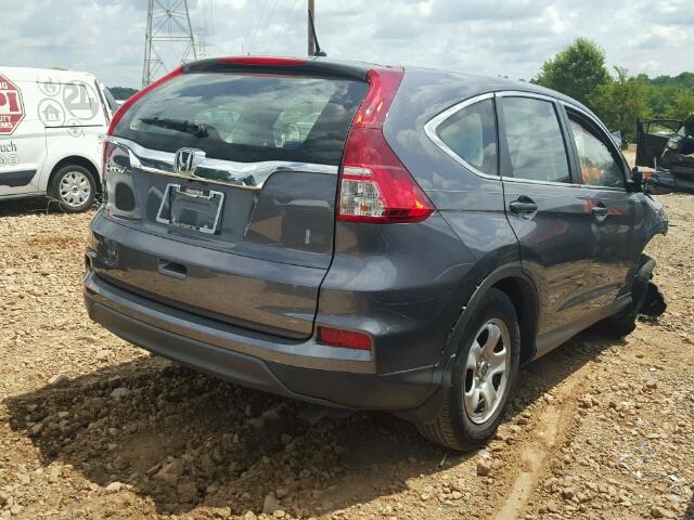 2HKRM3H35FH556960 - 2015 HONDA CR-V LX SILVER photo 4