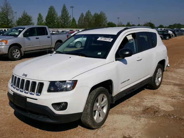 1C4NJCBA4GD560312 - 2016 JEEP COMPASS SP WHITE photo 2