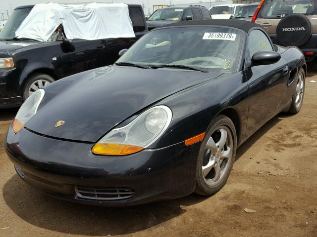 WP0CA29881U627358 - 2001 PORSCHE BOXSTER BLACK photo 2