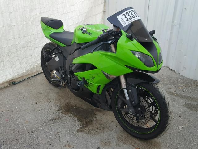 JKAZX4R129A009130 - 2009 KAWASAKI ZX600 R GREEN photo 1