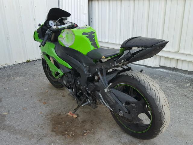 JKAZX4R129A009130 - 2009 KAWASAKI ZX600 R GREEN photo 3