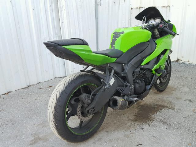 JKAZX4R129A009130 - 2009 KAWASAKI ZX600 R GREEN photo 4