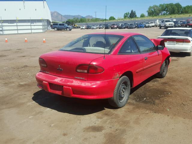 1G1JC1240W7315164 - 1998 CHEVROLET CAVALIER B RED photo 4