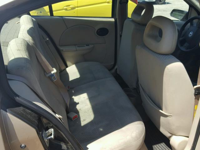 1G8AJ55F66Z125630 - 2006 SATURN ION LEVEL BEIGE photo 6
