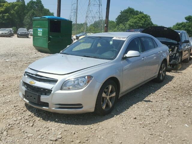 1G1ZC5EU2BF146691 - 2011 CHEVROLET MALIBU 1LT SILVER photo 2