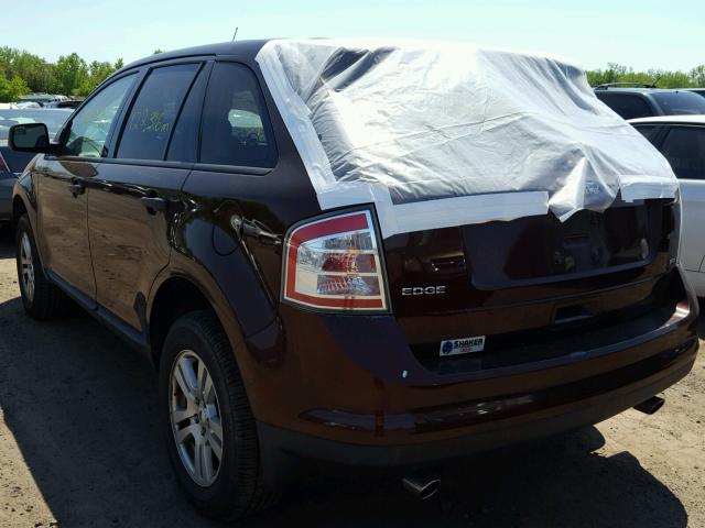 2FMDK46C99BA79728 - 2009 FORD EDGE SE BURGUNDY photo 3