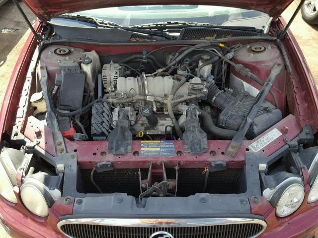 2G4WC532151253587 - 2005 BUICK LACROSSE C MAROON photo 7