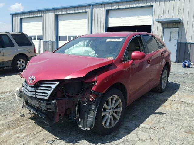 4T3ZE11A29U019017 - 2009 TOYOTA VENZA BASE BURGUNDY photo 2