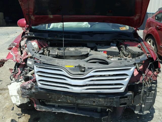 4T3ZE11A29U019017 - 2009 TOYOTA VENZA BASE BURGUNDY photo 7